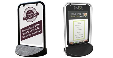 Cafe Barriers And Cafe Banners