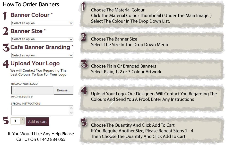 How To Order Canvas Cafe Banners